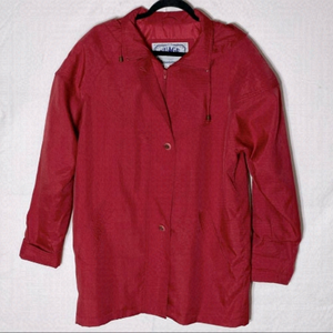 Vintage 90s Nuage Red Wind Breaker Jacket M